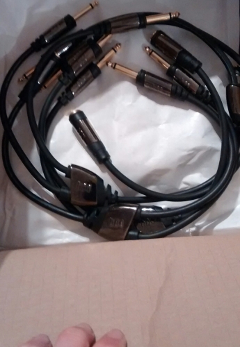 Monster Y TRS Splitter 19\" Cable Stereo 1 Female and 2 Male 1/4\" TRS Mono
