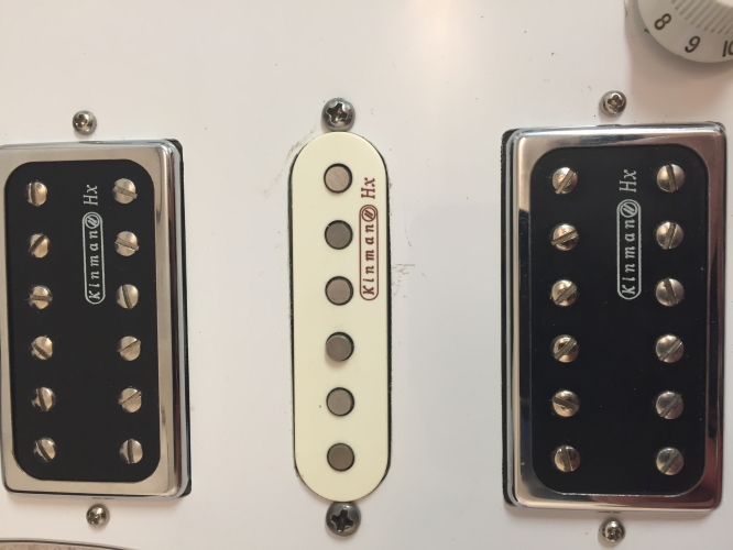 Fully Loaded Scratchplate with Kinman Professionally Wired US Patent HSH PickUps